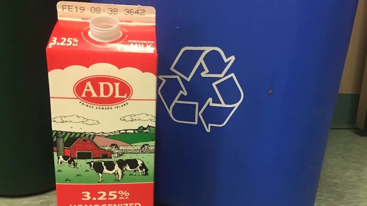 recycling milk cartons