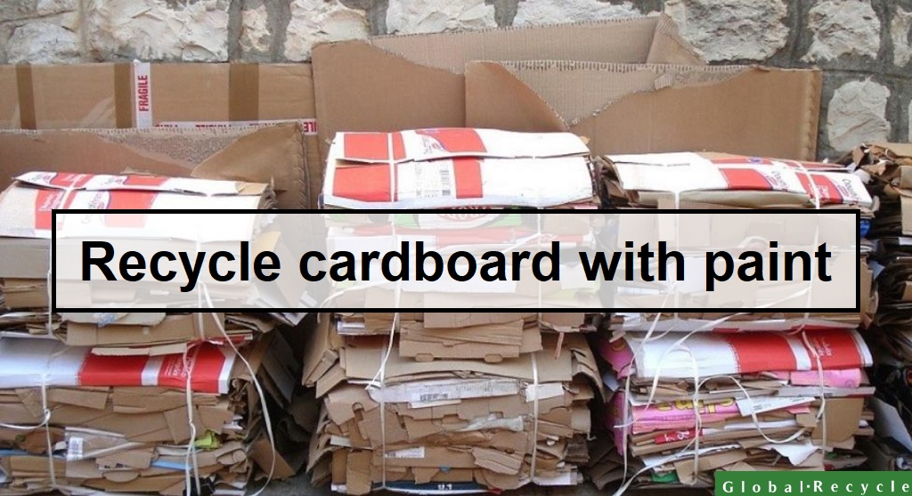 Recycle Cardboard With Paint 