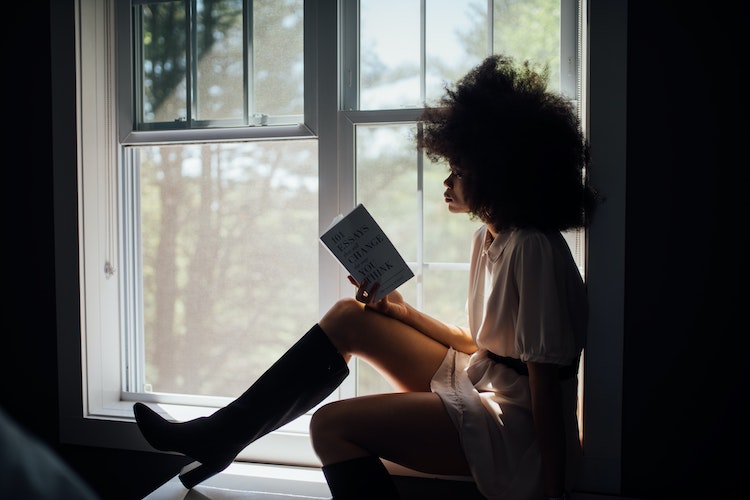 recycle books woman reading